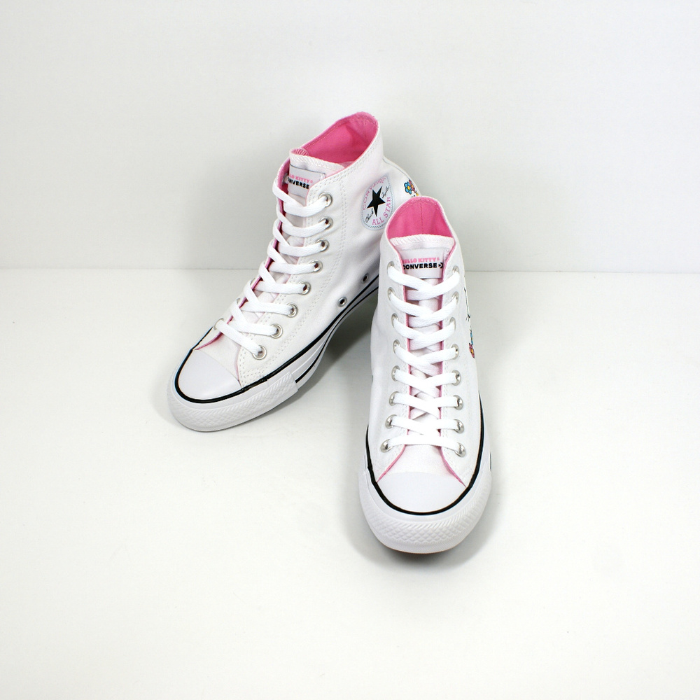 Converse X Hello Kitty High Top Sneakers White NEW - Picture 4 of 8